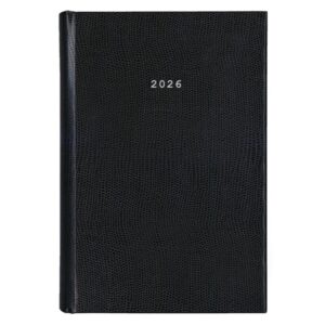 Next ημερολόγιο 2026 skin ημερήσιο δετό μαύρο 14x21εκ.  Δυνατότητα εκτύπωσης