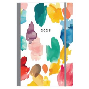 Next ημερολόγιο 2026 Trends Watercolour ημερήσιο flexi με λάστιχο 14x21εκ.