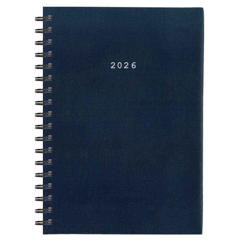 Next ημερολόγιο 2026 basic ημερήσιο σπιράλ μπλε 14x21εκ. Δυνατότητα εκτύπωσης