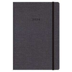 Next ημερολόγιο 2026 Nomads ημερήσιο flexi γκρι σκούρο με λάστιχο 17x25εκ.