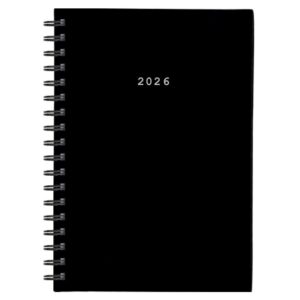 Next ημερολόγιο 2026 basic ημερήσιο σπιράλ μαύρο 12x17εκ.  Δυνατότητα εκτύπωσης
