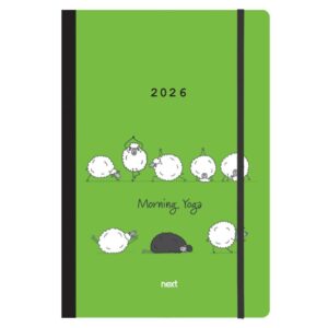Next ημερολόγιο 2026 Trends Morning Yoga ημερήσιο flexi με λάστιχο 12x17εκ.