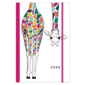 Next ημερολόγιο 2026 Trends Giraffe ημερήσιο flexi με λάστιχο 12x17εκ.