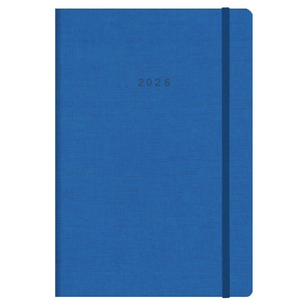 Next ημερολόγιο 2026 Nomads ημερήσιο flexi μπλε με λάστιχο 14x21εκ. Δυνατότητα εκτύπωσης