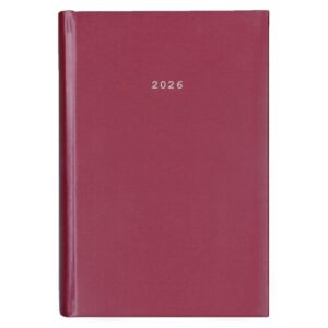 Next ημερολόγιο 2026 metallic ημερήσιο δετό μπορντώ 14x21εκ.  Δυνατότητα εκτύπωσης