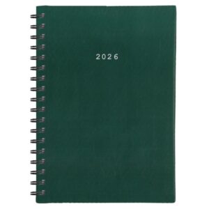 Next ημερολόγιο 2026 basic ημερήσιο σπιράλ πράσινο 12x17εκ.  Δυνατότητα εκτύπωσης