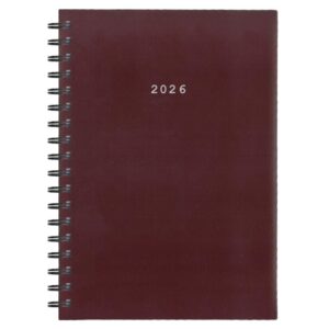 Next ημερολόγιο 2026 basic ημερήσιο σπιράλ μπορντώ 17x25εκ.  Δυνατότητα εκτύπωσης