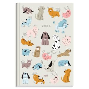 Next ημερολόγιο 2026 Trends Dogs ημερήσιο δετό 14x21εκ.