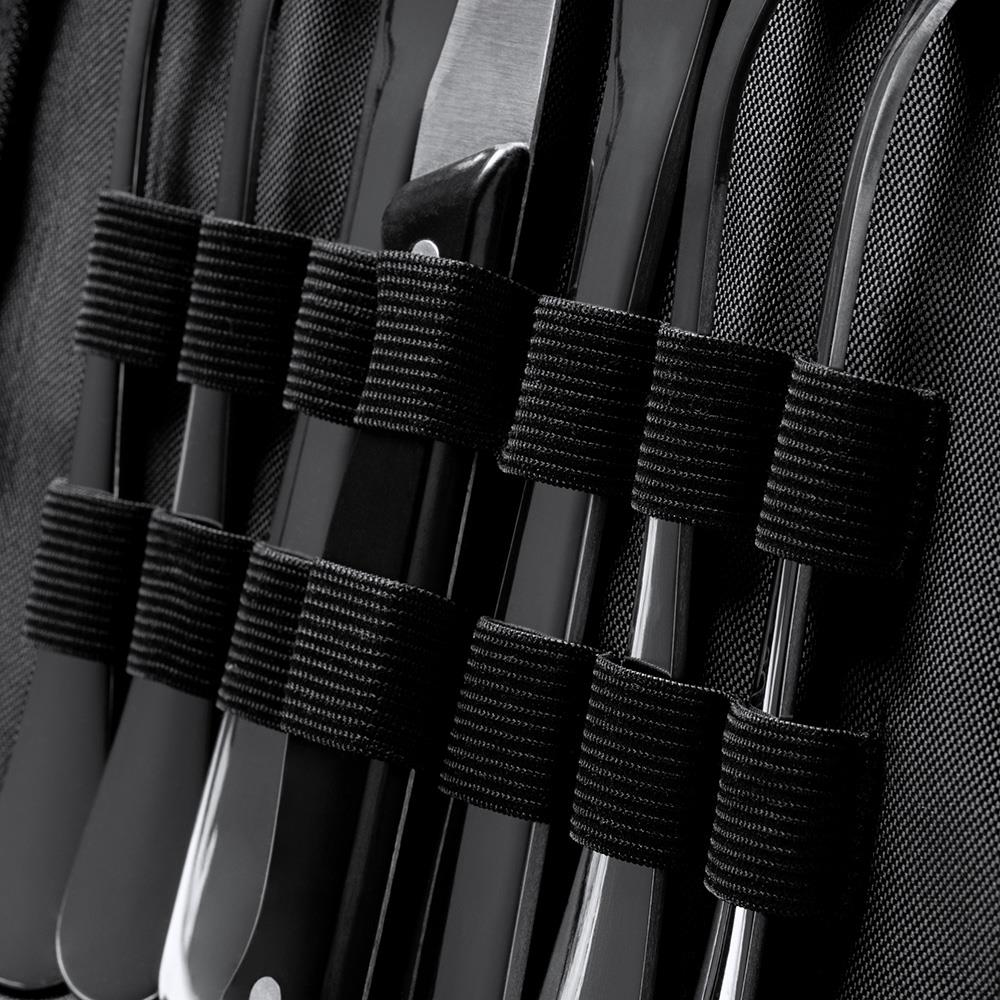 Σετ Μαχαιροπίρουνα - Πιάτων 9 τμχ ανοξείδωτο ατσάλι - Θήκη ⌀24x4εκ. - Image 3