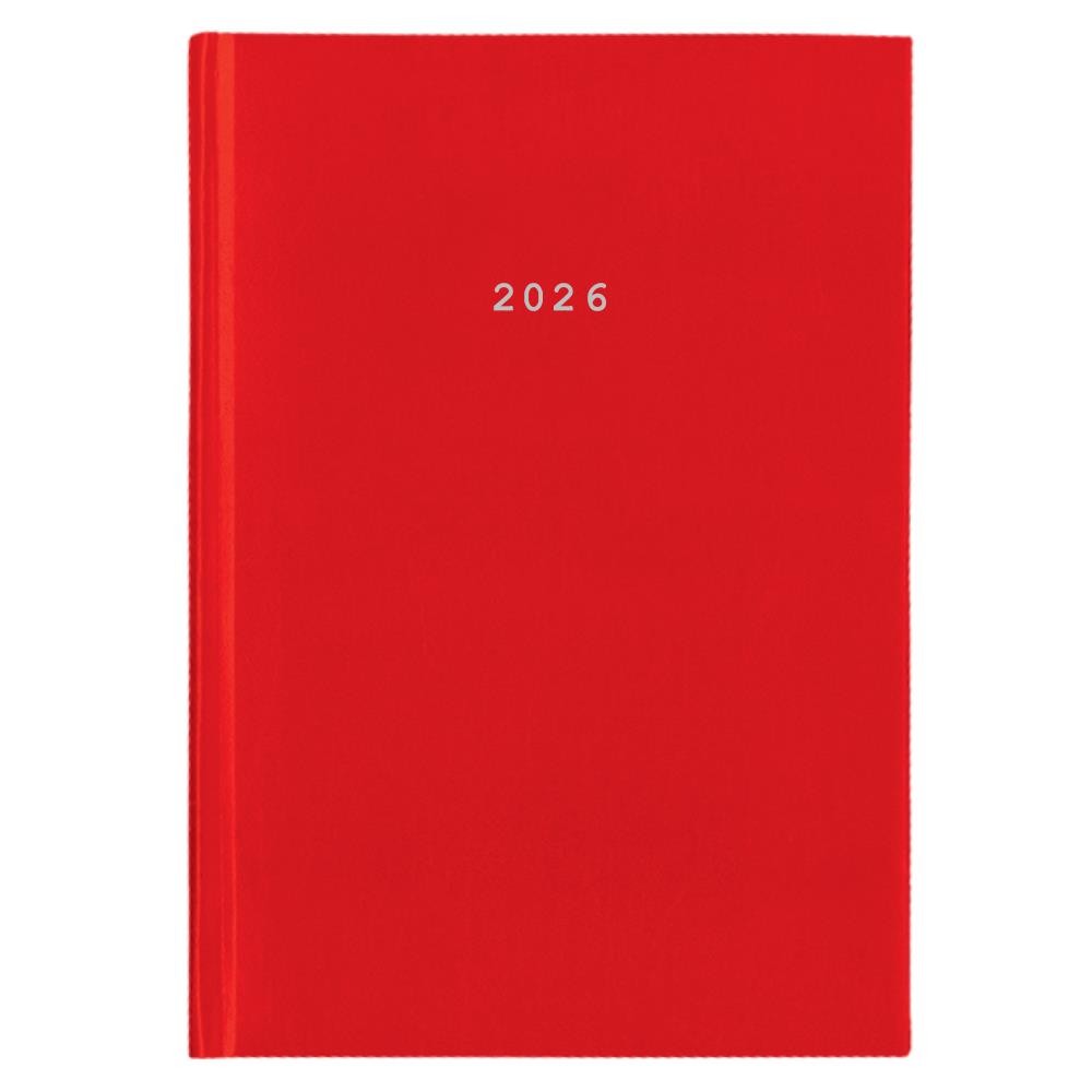Next ημερολόγιο 2026 basic ημερήσιο δετό κόκκινο 14x21εκ. Δυνατότητα εκτύπωσης