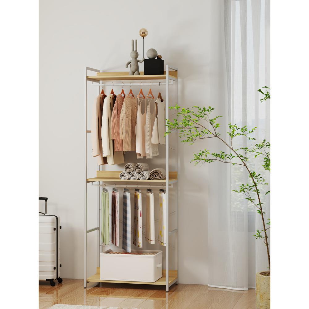 Ντουλάπα - ραφιέρα 3 επιπέδων Nextdeco λευκή - δρυς Υ200x60x40εκ - Image 3