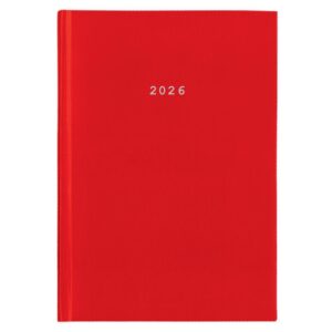 Next ημερολόγιο 2026 basic ημερήσιο δετό κόκκινο 17x25εκ.  Δυνατότητα εκτύπωσης