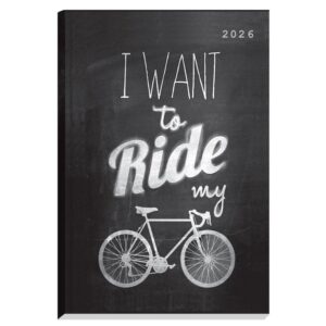 Next ημερολόγιο 2026 Gallery Riding μαύρο ημερήσιο δετό 14x21εκ.