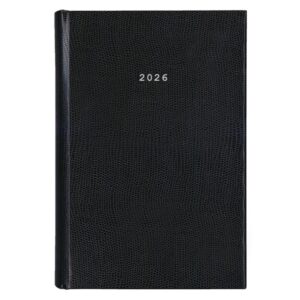 Next ημερολόγιο 2026 skin ημερήσιο δετό μαύρο 17x25εκ.  Δυνατότητα εκτύπωσης