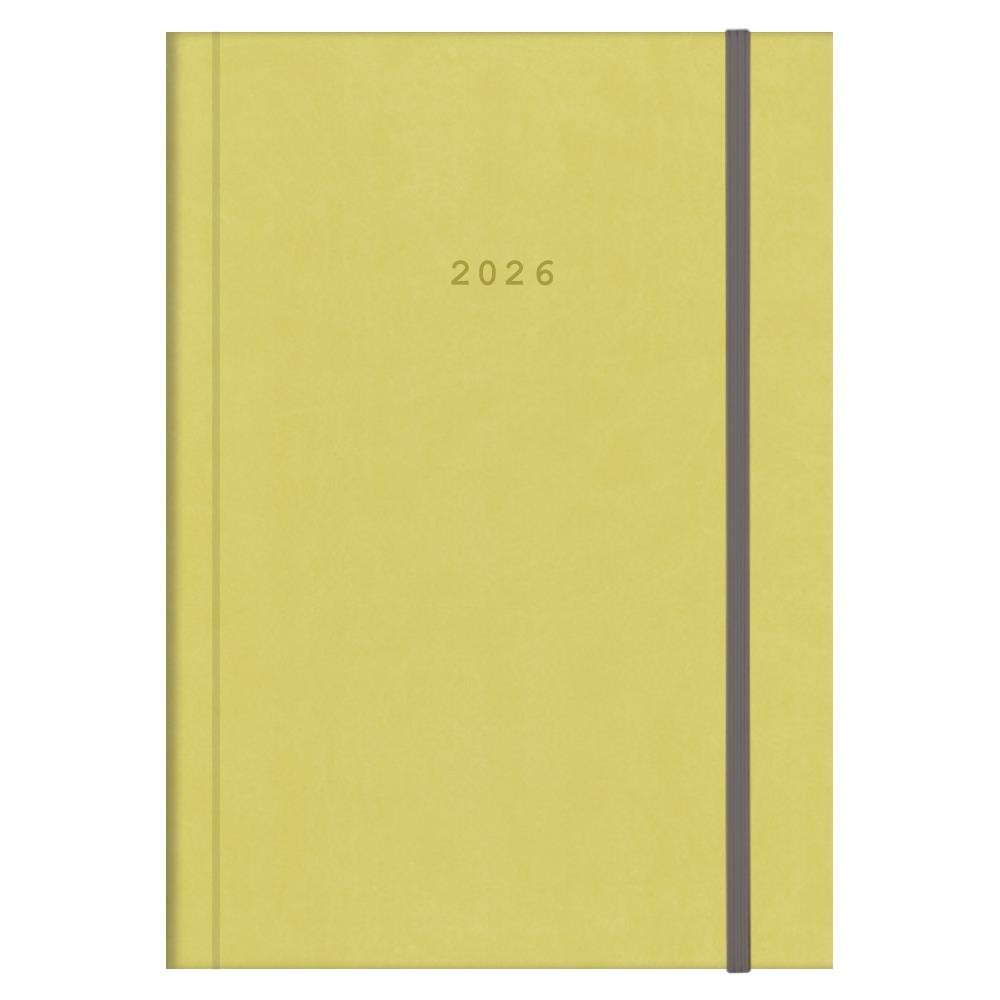 Next ημερολόγιο 2026 velvet ημερήσιο δετό λαχανί με λάστιχο 17x25εκ. Δυνατότητα εκτύπωσης