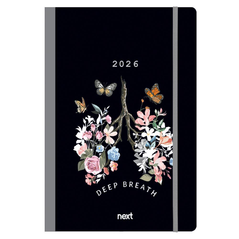 Next ημερολόγιο 2026 Trends Deep breath ημερήσιο flexi με λάστιχο 12x17εκ.