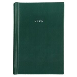 Next ημερολόγιο 2026 basic ημερήσιο δετό πράσινο 17x25εκ.  Δυνατότητα εκτύπωσης