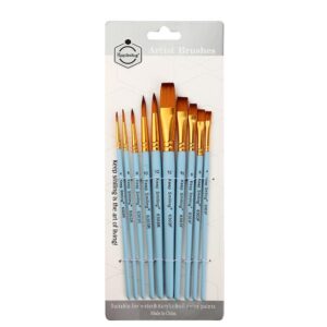 Σετ 10 πινέλα συνθετική τρίχα σε blister