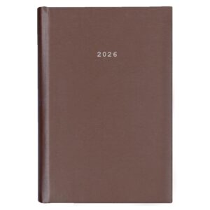 Next ημερολόγιο 2026 metallic ημερήσιο δετό καφέ 17x25εκ.  Δυνατότητα εκτύπωσης