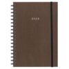 Next ημερολόγιο 2026 fabric plus ημερήσιο σπιράλ καφέ 12x17εκ.  Δυνατότητα εκτύπωσης