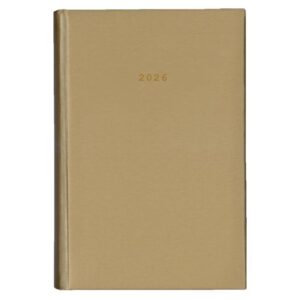 Next ημερολόγιο 2026 metallic ημερήσιο δετό χρυσό 17x25εκ.  Δυνατότητα εκτύπωσης