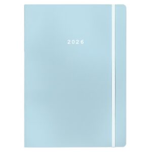 Next ημερολόγιο 2026 Pastel ημερήσιο flexi γαλάζιο με λάστιχο 12x17εκ.