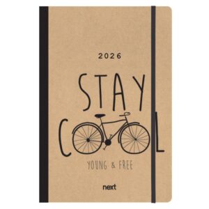 Next ημερολόγιο 2026 Trends Bike ημερήσιο flexi με λάστιχο 14x21εκ.