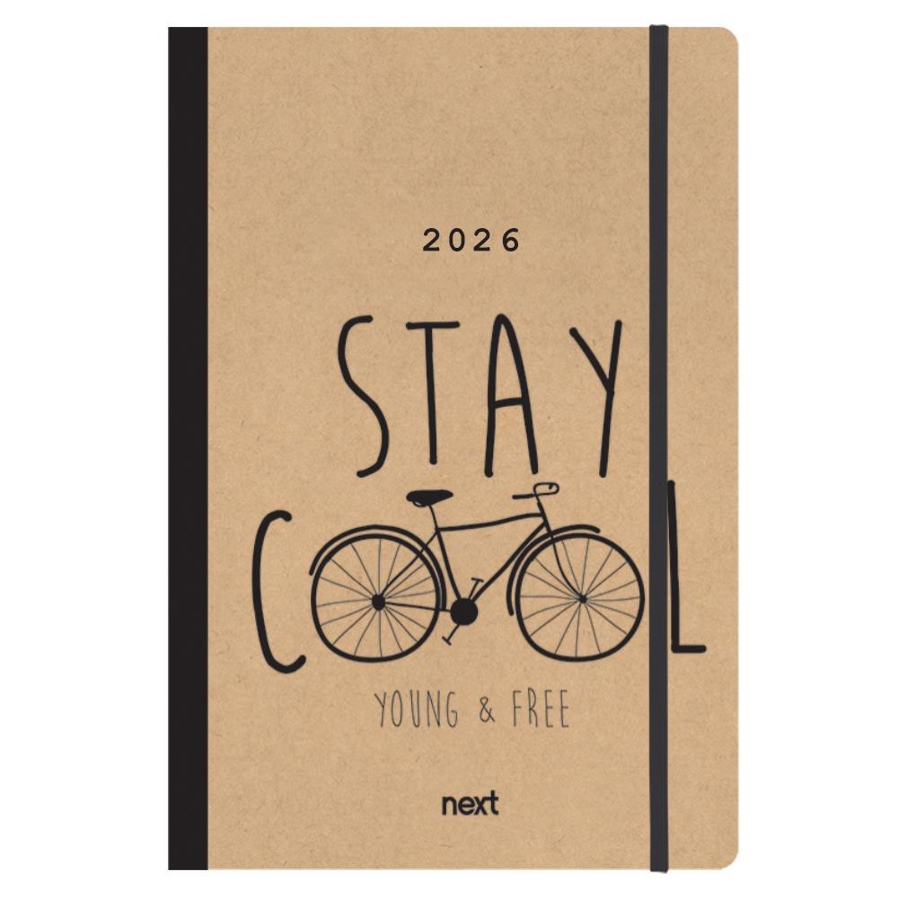 Next ημερολόγιο 2026 Trends Bike ημερήσιο flexi με λάστιχο 14x21εκ.