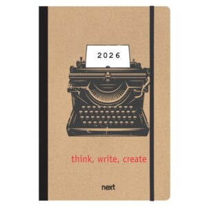 Next ημερολόγιο 2026 Trends Typing ημερήσιο flexi με λάστιχο 12x17εκ.