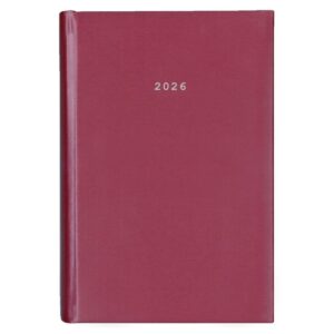Next ημερολόγιο 2026 metallic ημερήσιο δετό μπορντώ 17x25εκ.  Δυνατότητα εκτύπωσης