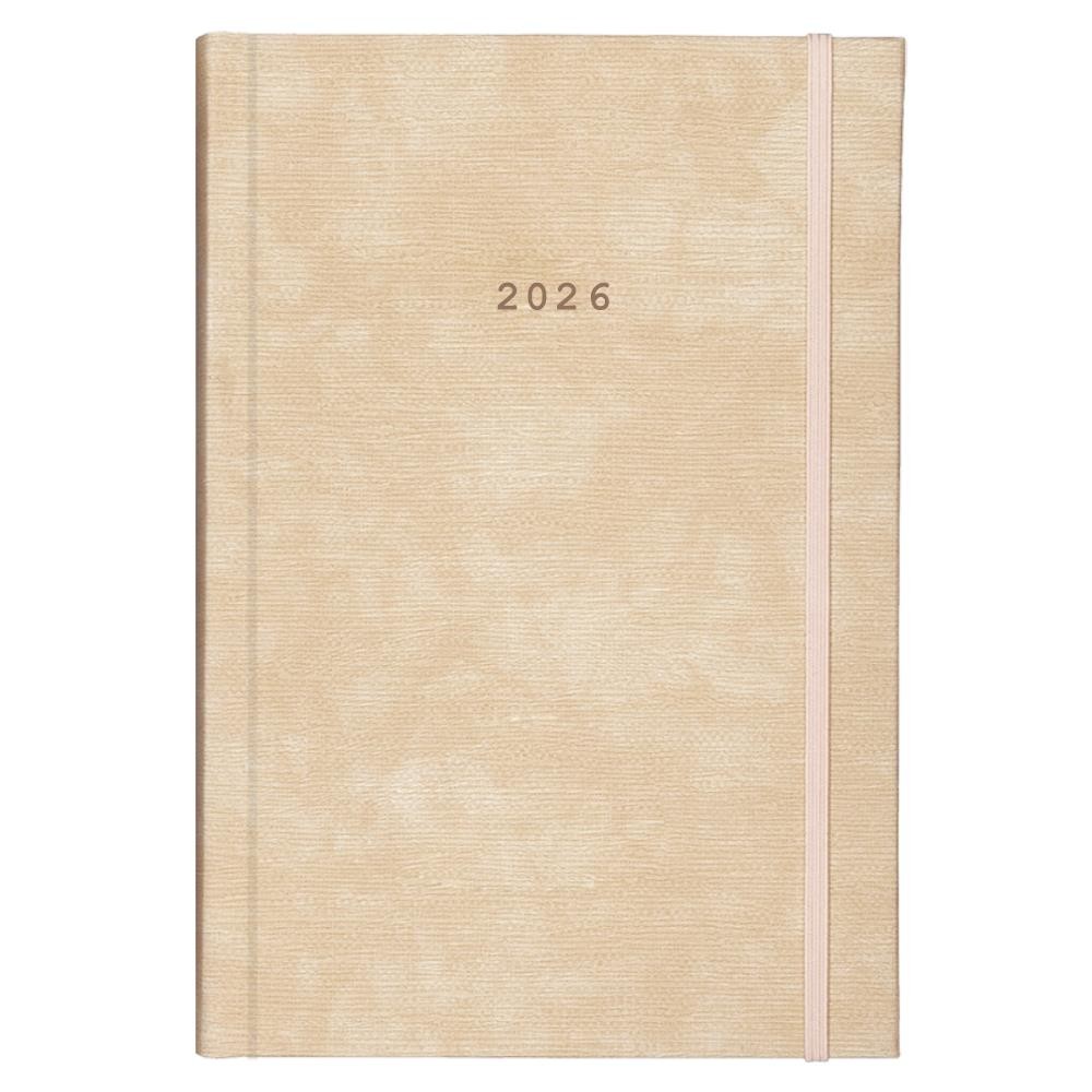 Next ημερολόγιο 2026 bali ημερήσιο δετό μπεζ με λάστιχο 14x21εκ. Δυνατότητα εκτύπωσης