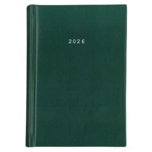 Next ημερολόγιο 2026 basic ημερήσιο δετό πράσινο 14x21εκ.  Δυνατότητα εκτύπωσης