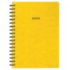 Next ημερολόγιο 2026 πρεσπάν ημερήσιο σπιράλ κίτρινο 17x25εκ.  Δυνατότητα εκτύπωσης
