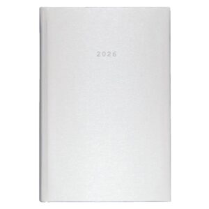 Next ημερολόγιο 2026 metallic ημερήσιο δετό λευκό 14x21εκ.  Δυνατότητα εκτύπωσης