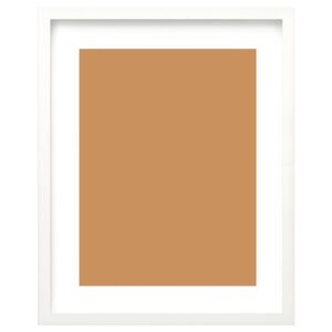 Κορνίζα τοίχου ξύλινη λευκή με ακρυλικό τζάμι Υ50x70εκ.