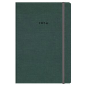 Next ημερολόγιο 2026 Nomads ημερήσιο flexi πράσινο με λάστιχο 17x25εκ.