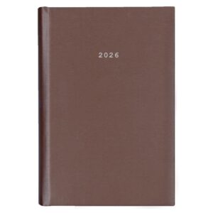 Next ημερολόγιο 2026 metallic ημερήσιο δετό καφέ 14x21εκ.  Δυνατότητα εκτύπωσης