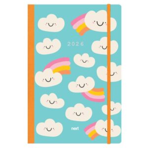Next ημερολόγιο 2026 Trends Clouds ημερήσιο flexi με λάστιχο 12x17εκ.