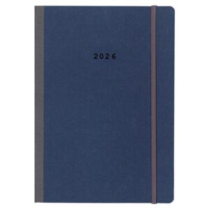 Next ημερολόγιο 2026 Natural εβδομαδιαίο flexi μπλε με λάστιχο 14x21εκ.