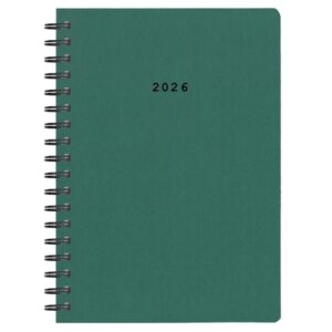 Next ημερολόγιο 2026 classic ημερήσιο σπιράλ πράσινο 14x21εκ.  Δυνατότητα εκτύπωσης