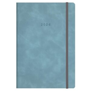 Next ημερολόγιο 2026 Cuba ημερήσιο flexi γαλάζιο με λάστιχο 14x21εκ. Δυνατότητα εκτύπωσης