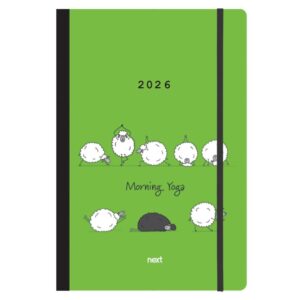 Next ημερολόγιο 2026 Trends Morning Yoga ημερήσιο flexi με λάστιχο 14x21εκ.