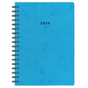 Next ημερολόγιο 2026 πρεσπάν ημερήσιο σπιράλ γαλάζιο 14x21εκ. Δυνατότητα εκτύπωσης