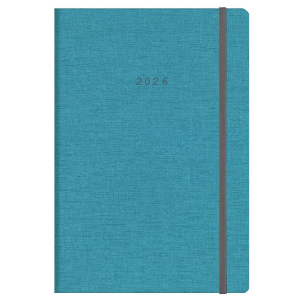 Next ημερολόγιο 2026 Nomads ημερήσιο flexi γαλάζιο με λάστιχο 14x21εκ. Δυνατότητα εκτύπωσης