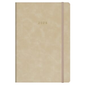 Next ημερολόγιο 2026 Cuba ημερήσιο flexi μπεζ με λάστιχο 14x21εκ. Δυνατότητα εκτύπωσης