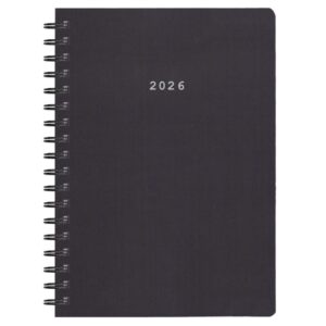 Next ημερολόγιο 2026 classic ημερήσιο σπιράλ μαύρο 17x25εκ.  Δυνατότητα εκτύπωσης