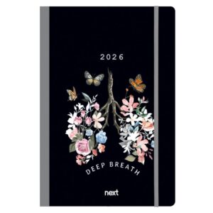 Next ημερολόγιο 2026 Trends Deep breath ημερήσιο flexi με λάστιχο 14x21εκ.
