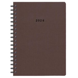 Next ημερολόγιο 2026 classic ημερήσιο σπιράλ καφέ 17x25εκ.  Δυνατότητα εκτύπωσης