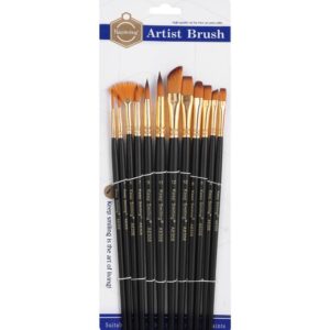Σετ 12 πινέλα συνθετική τρίχα σε blister