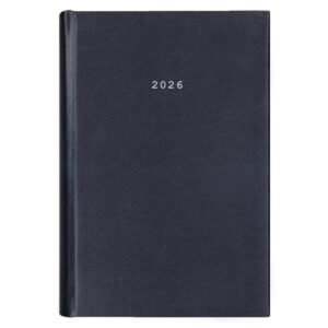 Next ημερολόγιο 2026 metallic ημερήσιο δετό μαύρο 17x25εκ.  Δυνατότητα εκτύπωσης